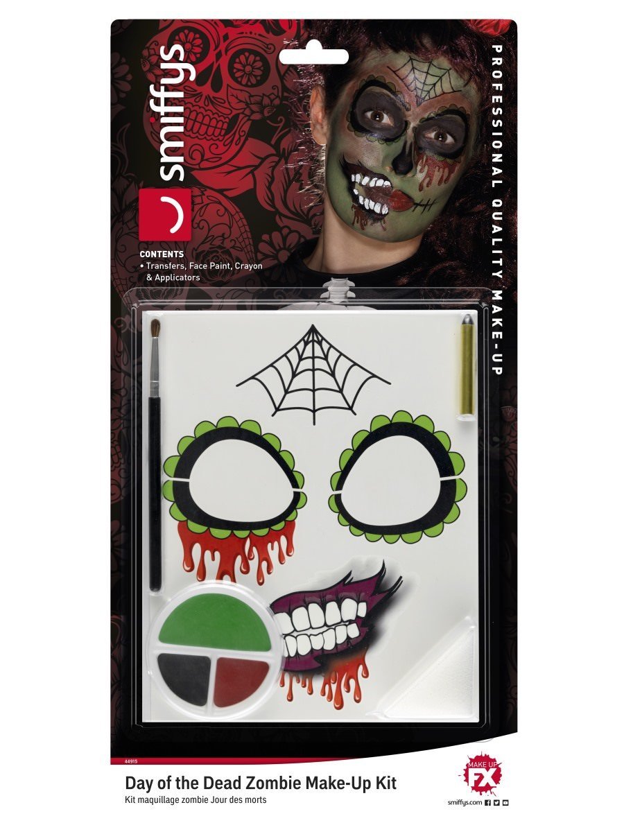 Day of the Dead Zombie Make-Up Kit Alternative View 6.jpg