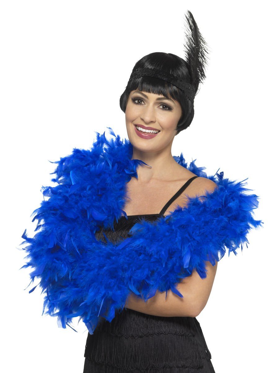 Deluxe Feather Boa, Royal Blue