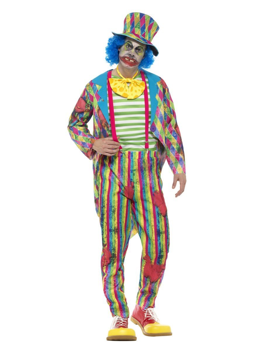 Deluxe Patchwork Clown Costume, Male