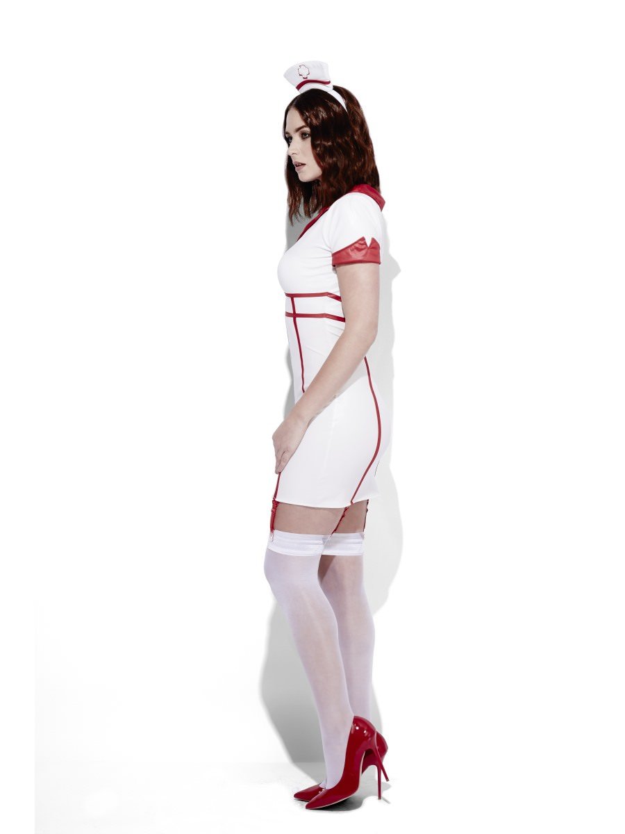 Fever Role-Play Nurse Wet Look Costume Alternative View 4.jpg