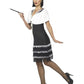 Flapper Costume, Black, with Dress & Fur Stole Alternative View 1.jpg