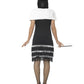 Flapper Costume, Black, with Dress & Fur Stole Alternative View 2.jpg