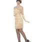 Flapper Costume, Gold, with Short Dress Alternative View 1.jpg