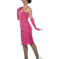 Flapper Costume, Pink, with Long Dress Alternative View 1.jpg