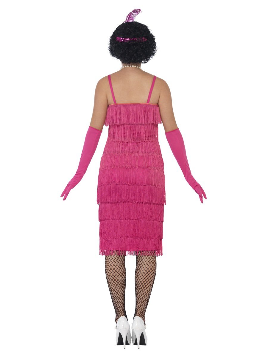 Flapper Costume, Pink, with Long Dress Alternative View 2.jpg