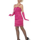 Flapper Costume, Pink, with Short Dress Alternative View 1.jpg