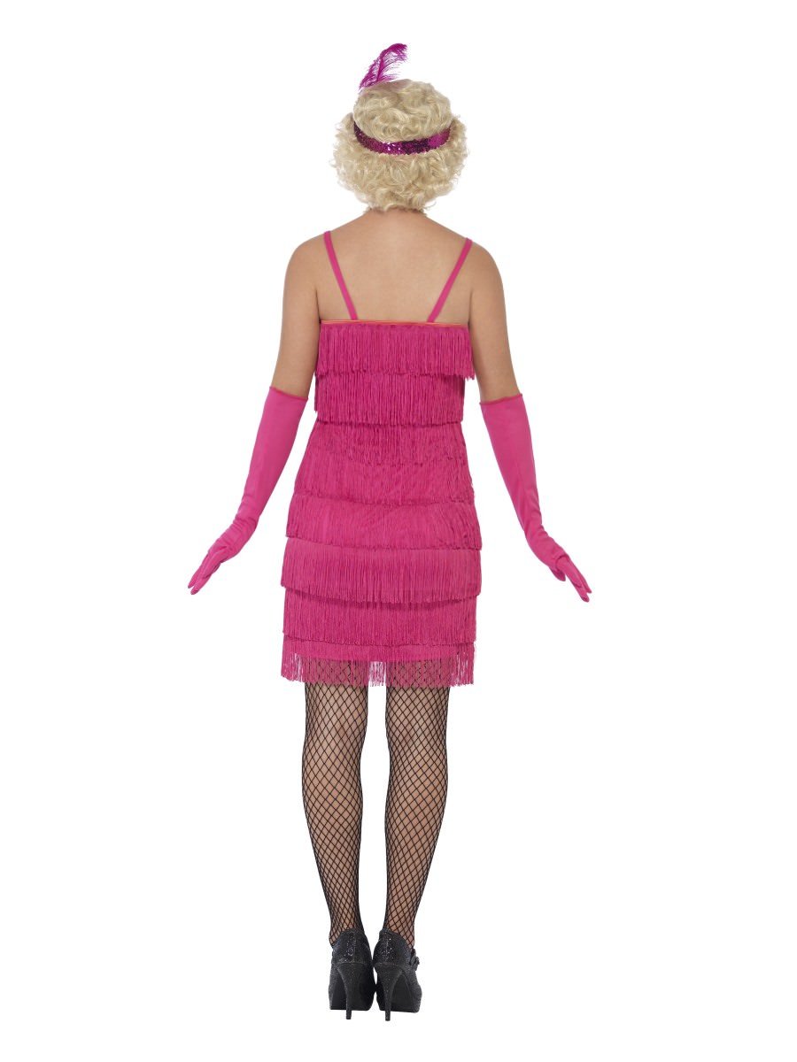 Flapper Costume, Pink, with Short Dress Alternative View 2.jpg