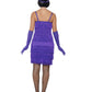 Flapper Costume, Purple, with Short Dress Alternative View 2.jpg