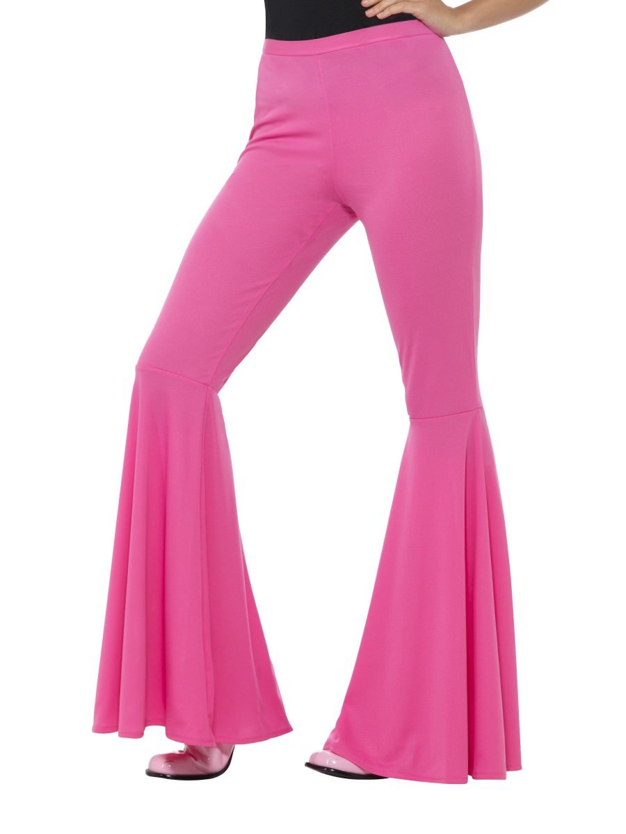 Flared Trousers, Ladies, Pink