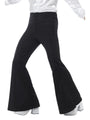Flared Trousers, Mens, Black
