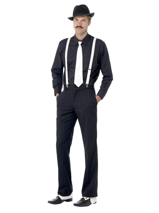 Kids Boys Gatsby Gangster Mob Mobster Costume Zoot Suit 20s Gangsta  Pinstripe
