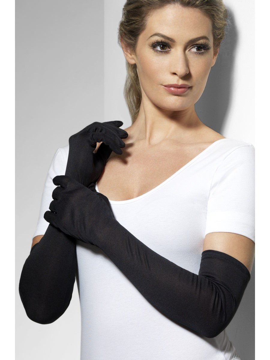 Gloves, Black, Long