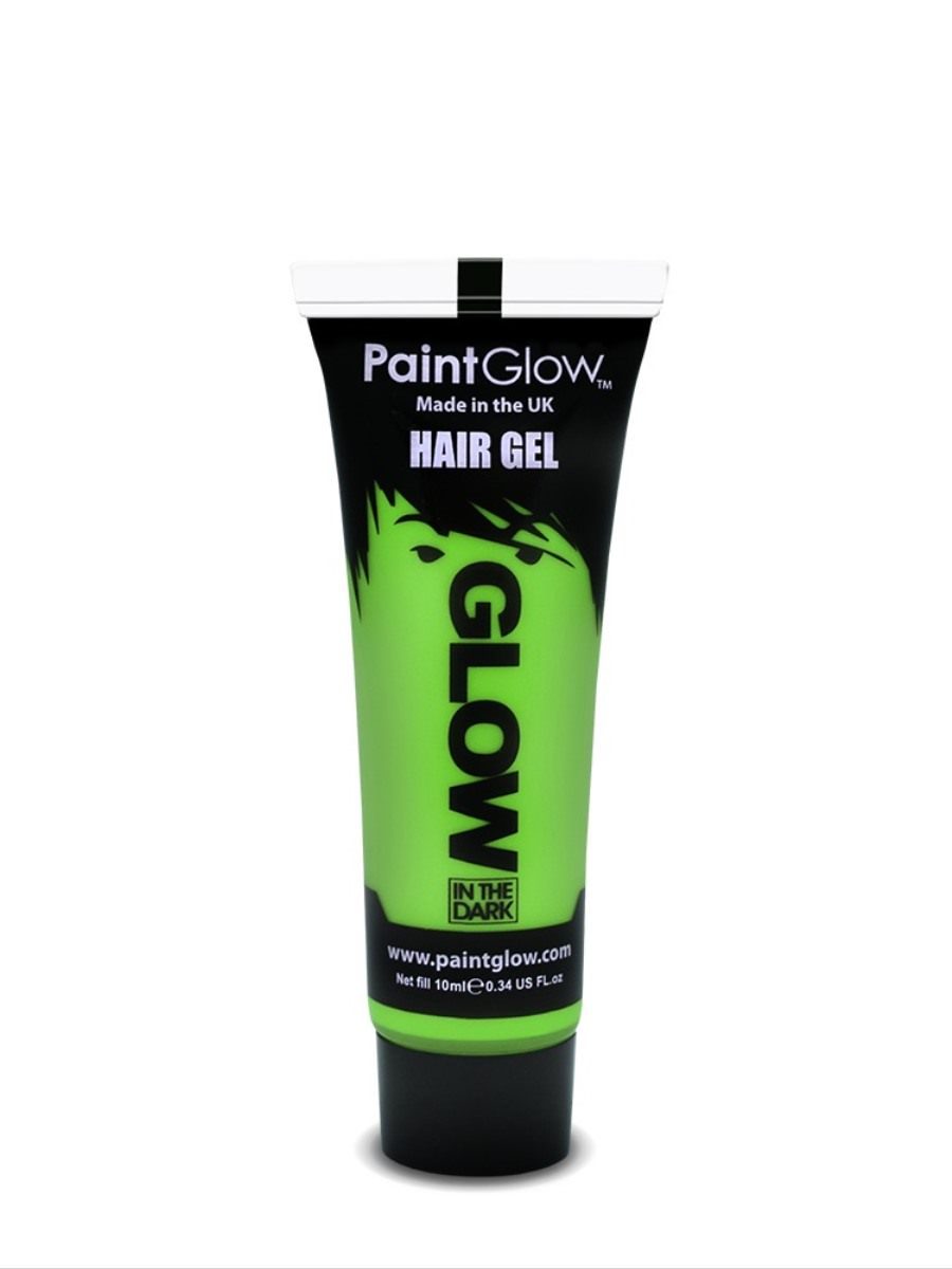 Glow in the Dark Hair Gel, Green, 10ml