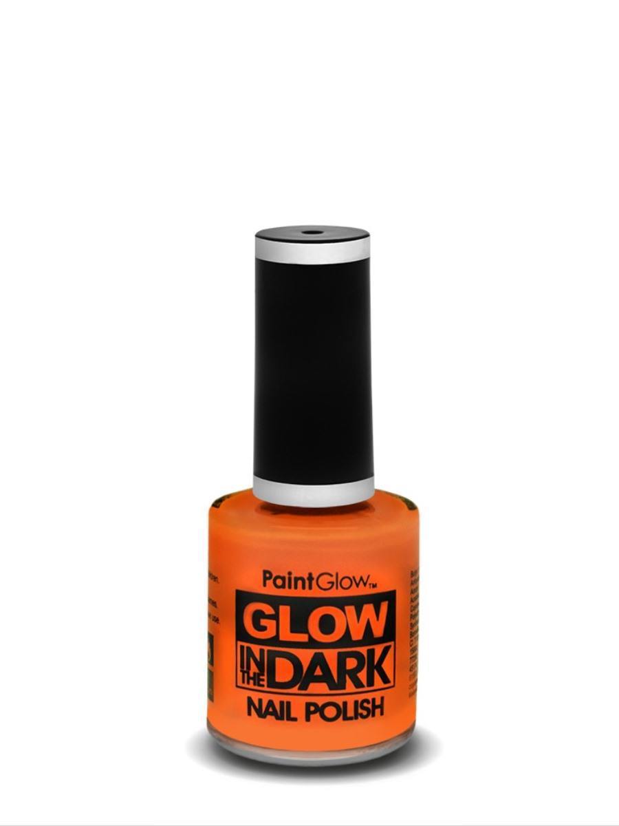 Glow in the Dark Nail Polish, Orange, 10ml