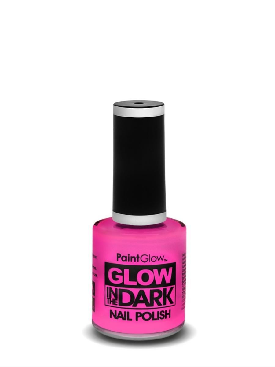 Glow in the Dark Nail Polish, Pink, 10ml