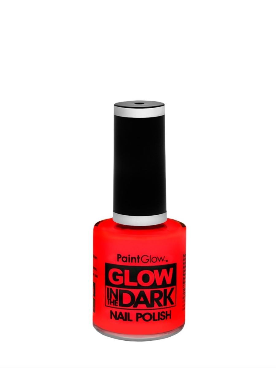 Glow in the Dark Nail Polish, Red, 10ml