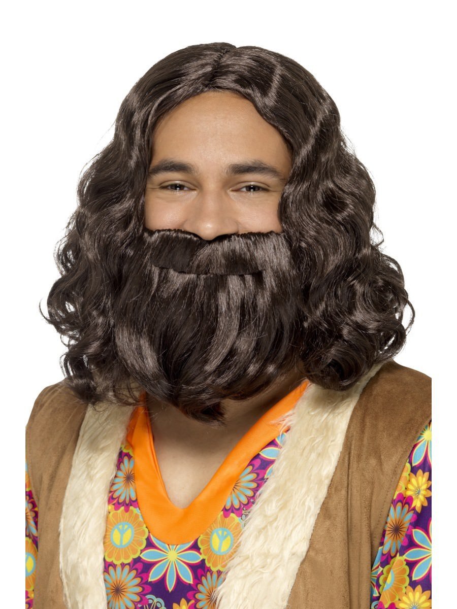 Hippie/Jesus Wig & Beard Set