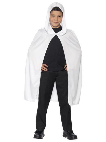 Hooded Cape, White