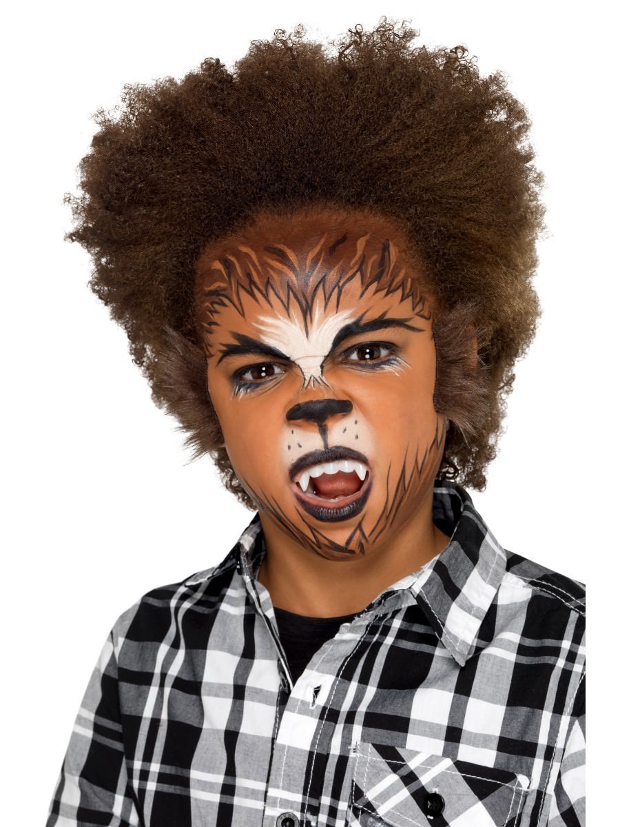 Kids Halloween Werewolf Make Up Kit, Aqua