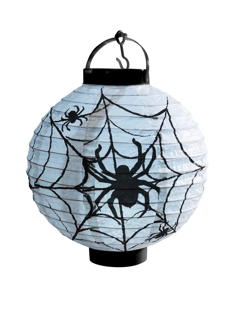 Light Up LED Paper Spider Web Lantern Alternative View 1.jpg