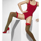 Opaque Hold-Ups, Red & Green, Striped with Bows Alternative View 2.jpg