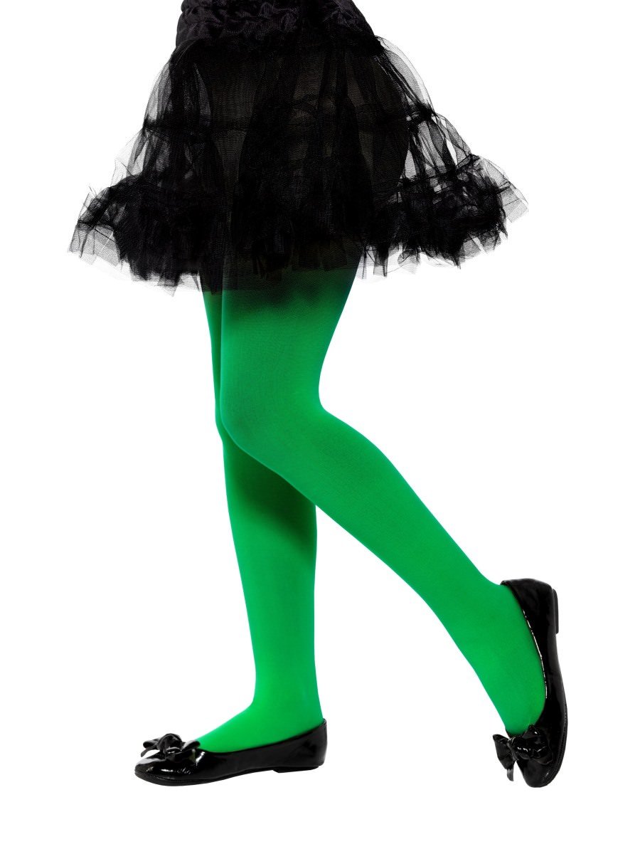Opaque Tights, Green, Age 6-12