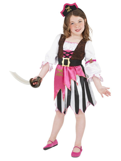 Pirate Girl Costume, Pink 