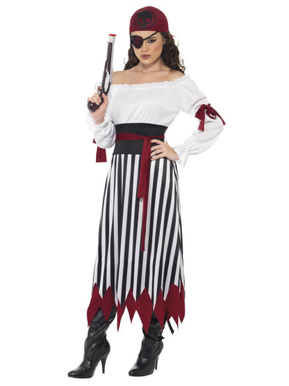 Pirate Lady Costume, Black & White