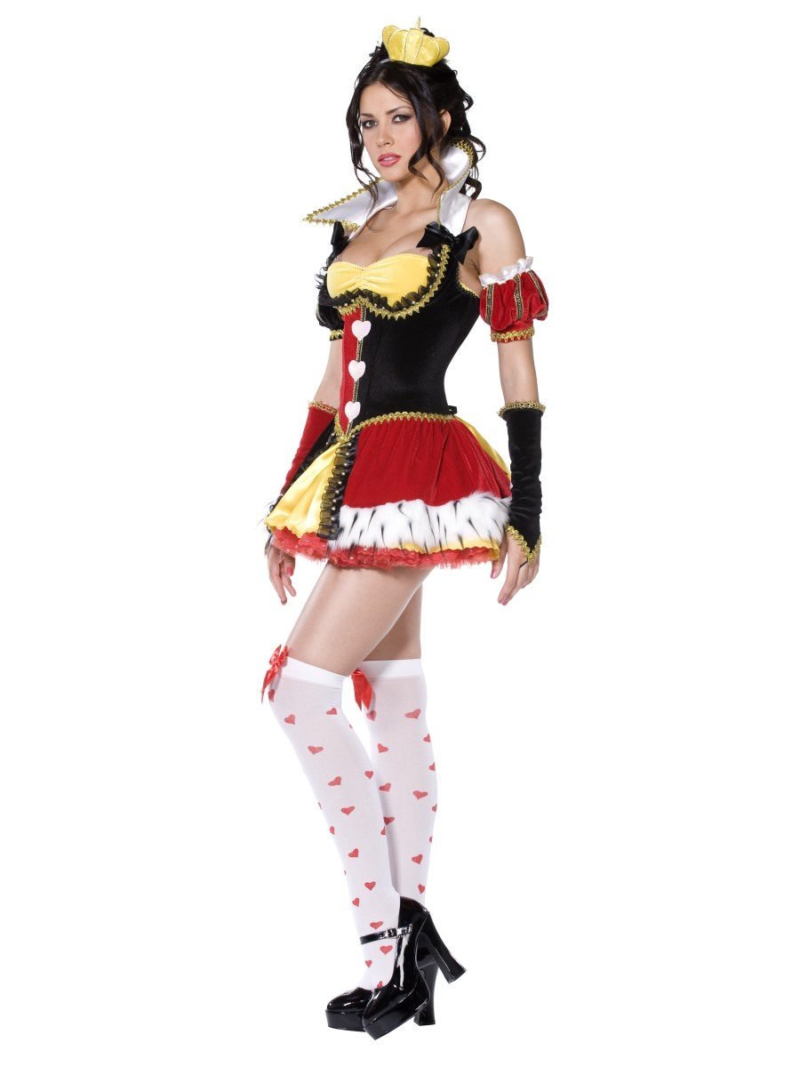 Queen of Hearts Costume, Red & Black Alternative View 1.jpg