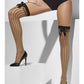 Sheer Hold-Ups, Nude, Vertical Stripes and Bows Alternative View 1.jpg