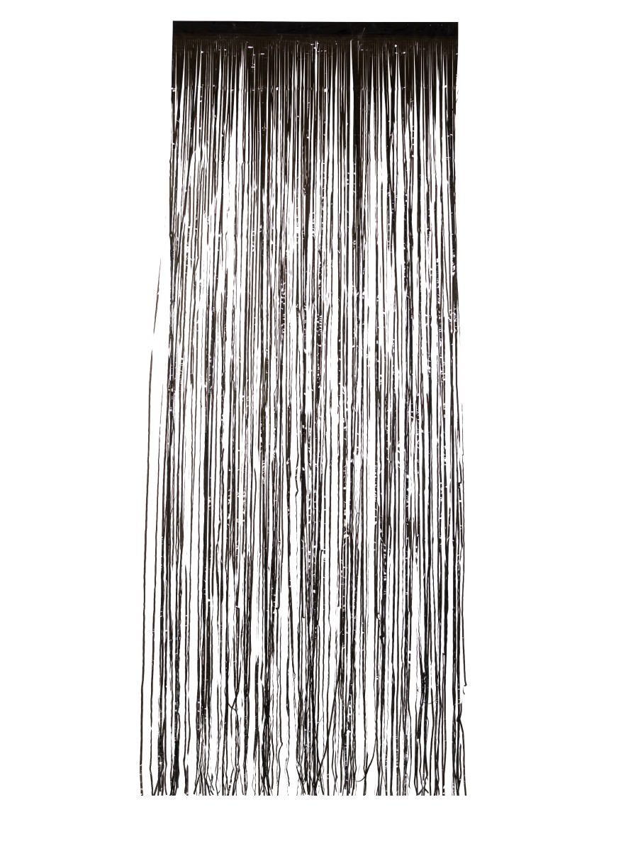 Shimmer Curtain, Metallic Black