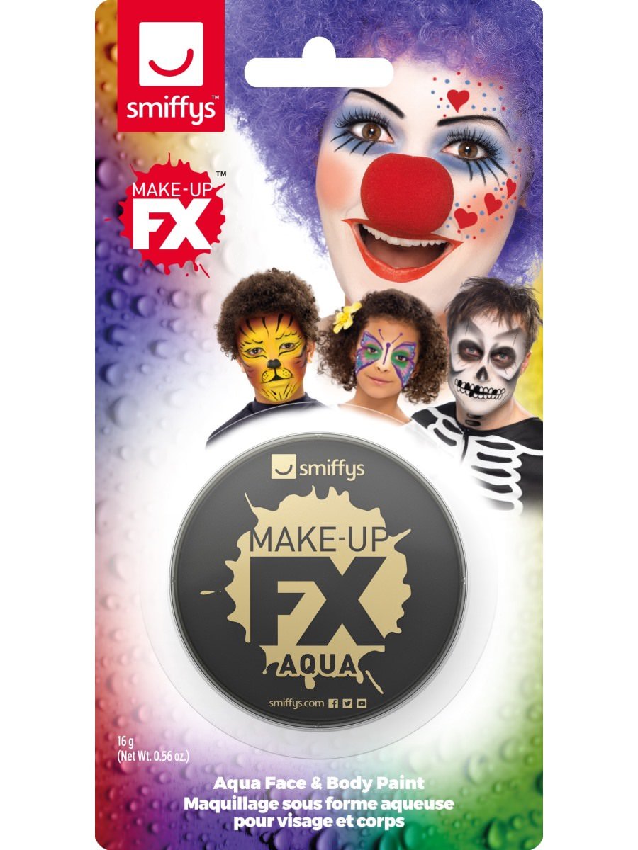 Smiffys Make-Up FX, on Display Card, Black
