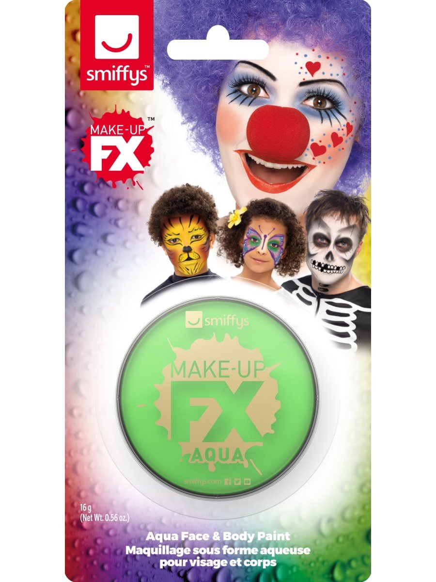 Smiffys Make-Up FX, on Display Card, Lime Green