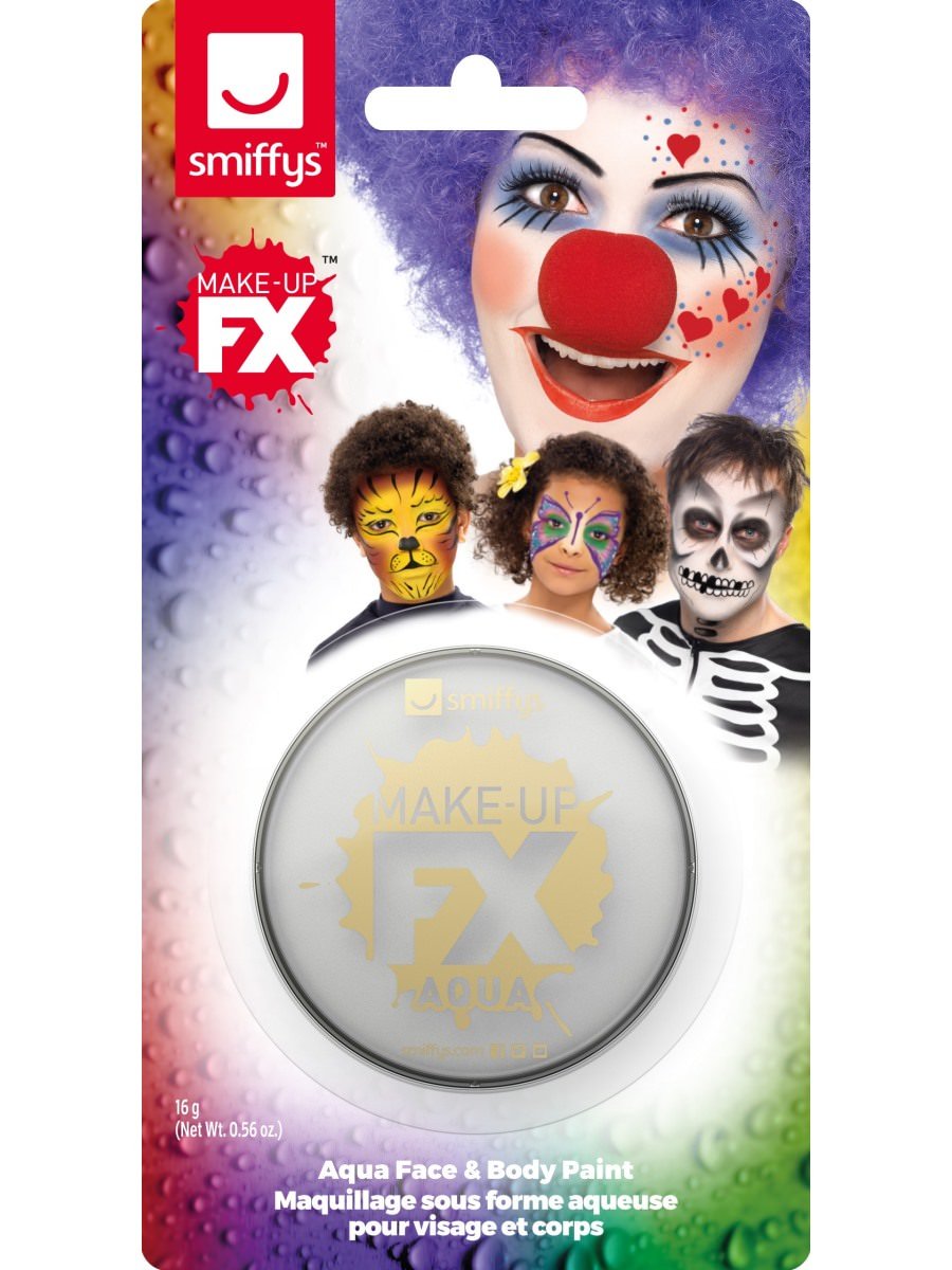 Smiffys Make-Up FX, on Display Card, Metallic Silver