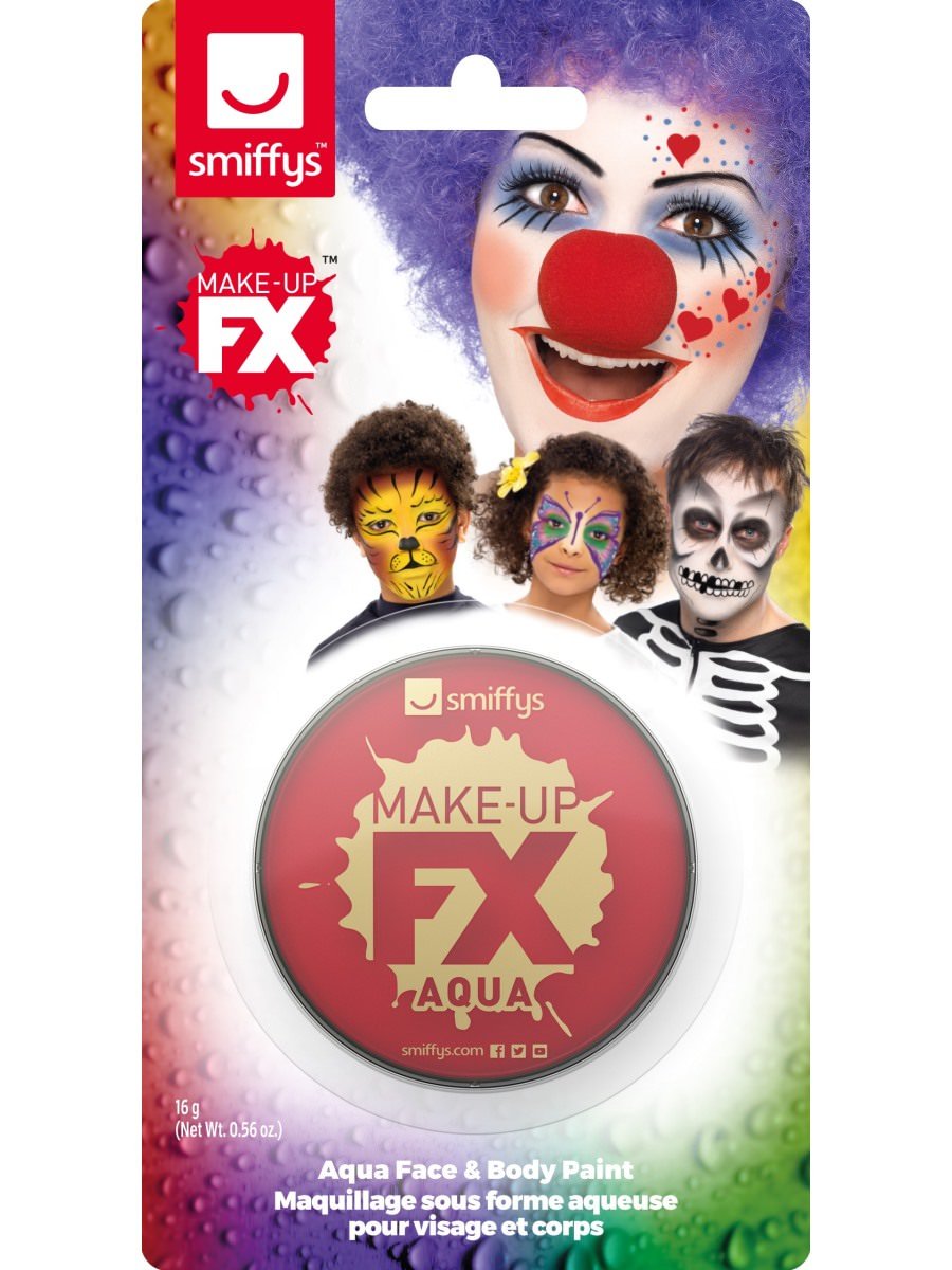 Smiffys Make-Up FX, on Display Card, Red