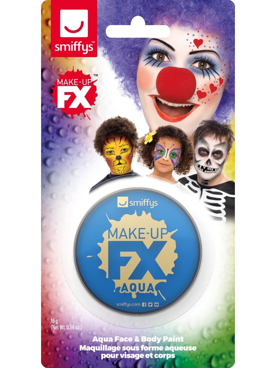 Smiffys Make-Up FX, on Display Card, Royal Blue