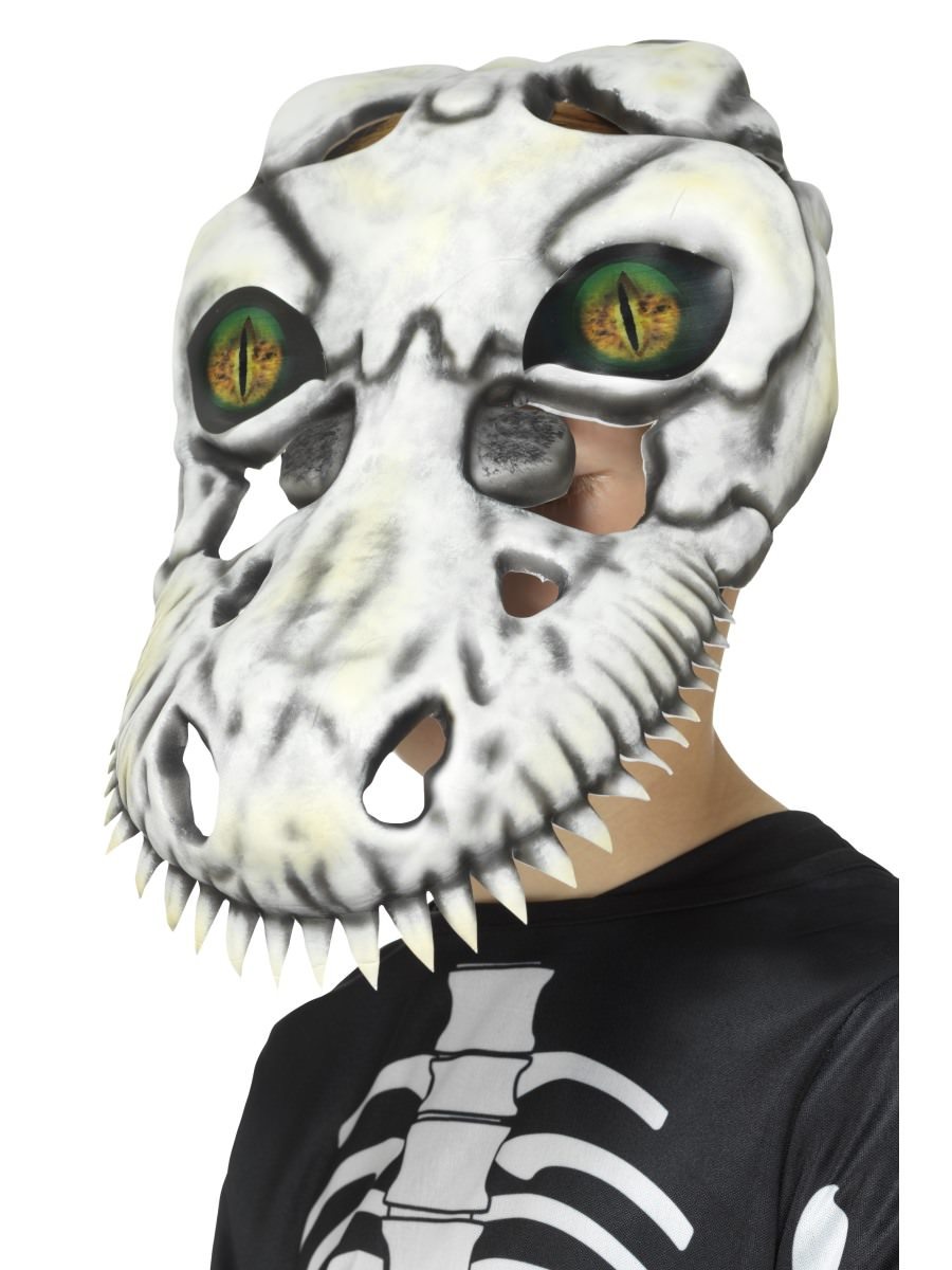 T-Rex Skull Mask, White