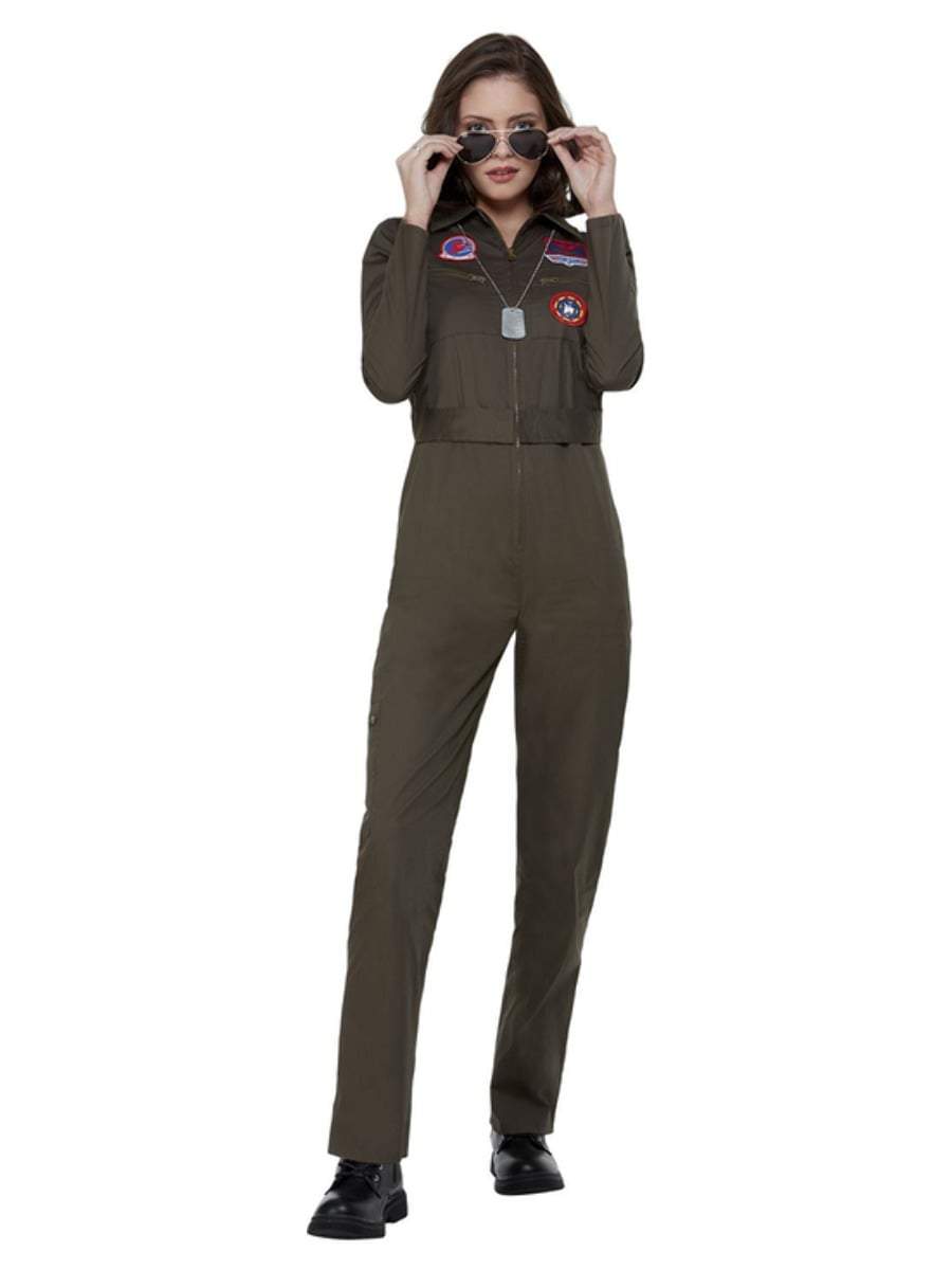 Top Gun Ladies Costume with Jumpsuit