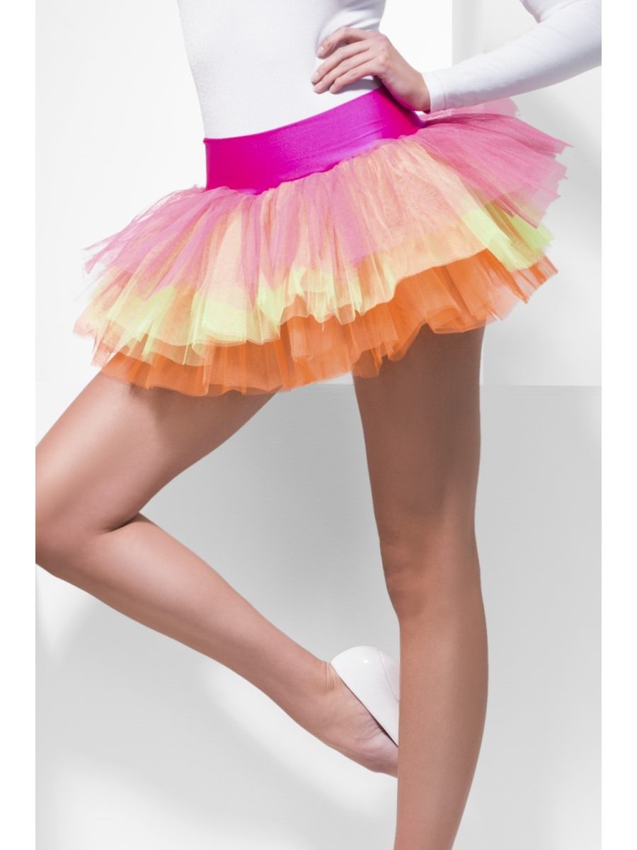 Tutu Underskirt, Multi-Coloured, Neon, Layered