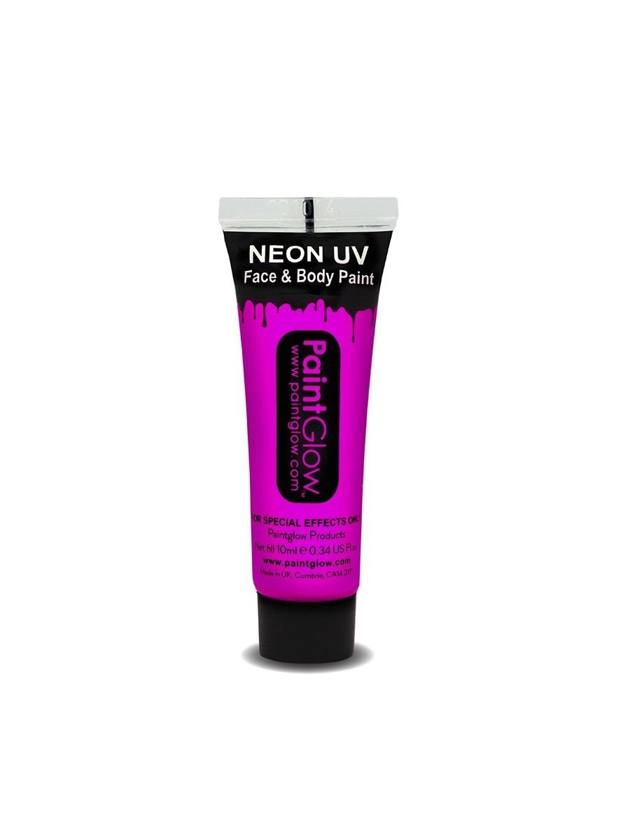 UV Face & Body Paint, Pink, 10ml