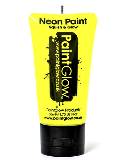 UV Face & Body Paint, Yellow, 50ml