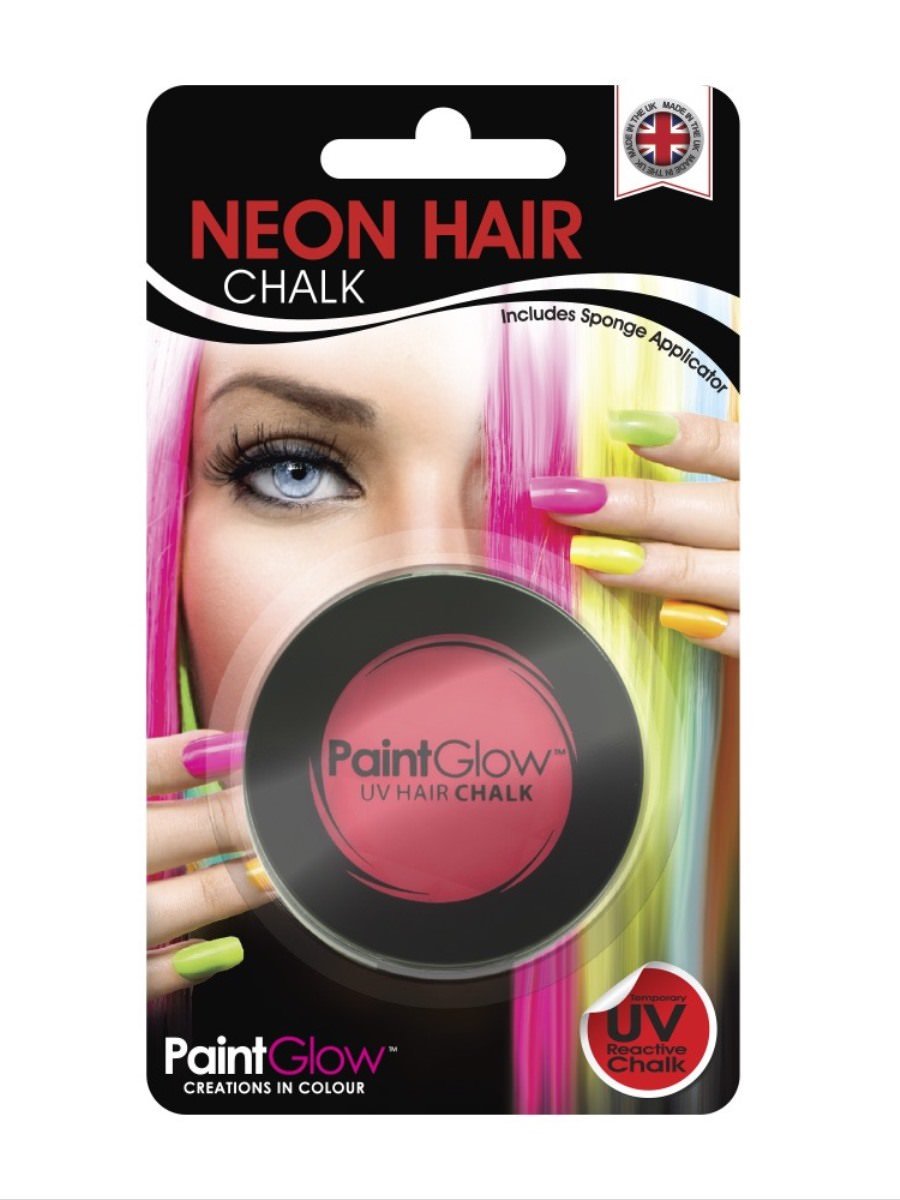UV Hair Chalk, Red, Blister Pack