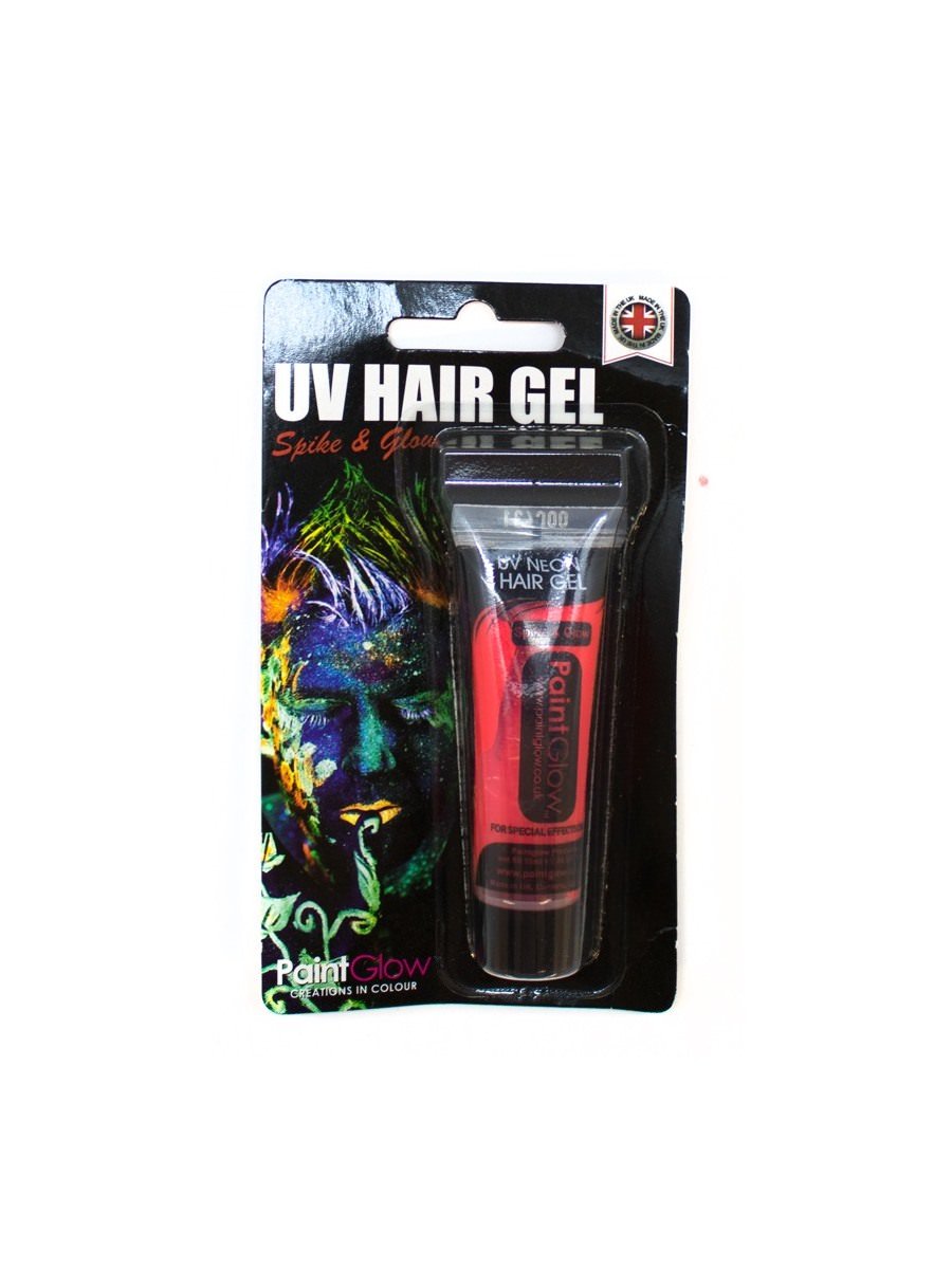 UV Hair Gel, Red, 10ml, Blister Pack