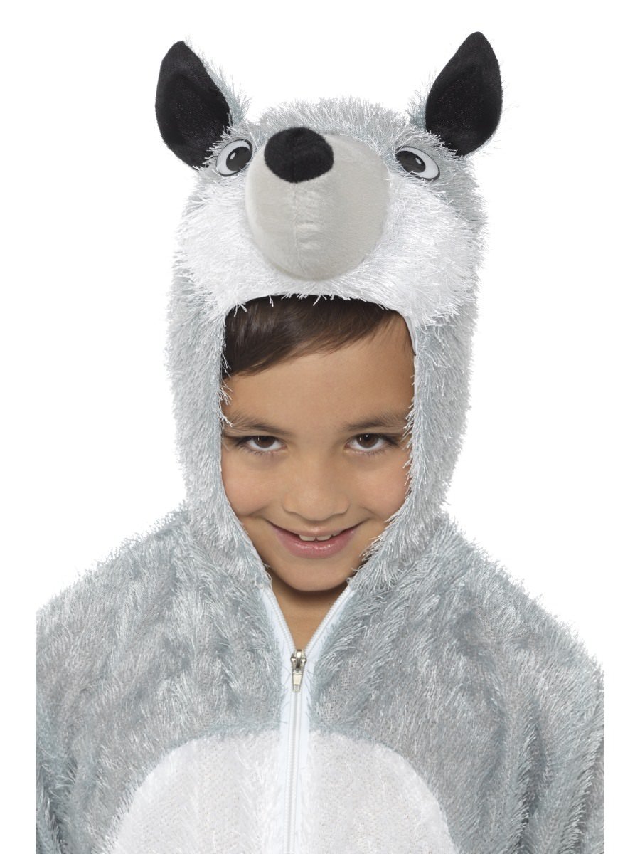 Wolf Costume, Child, with Hooded Jumpsuit Alternative View 1.jpg