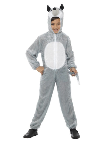 Wolf Costume, Child, with Hooded Jumpsuit