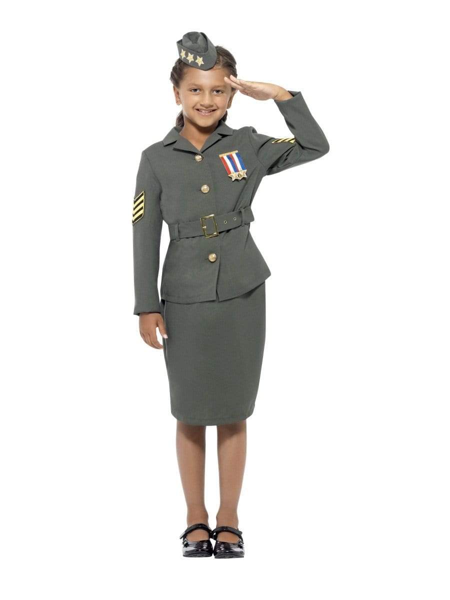 WW2 Army Girl Costume, Childs Alternative View 3.jpg