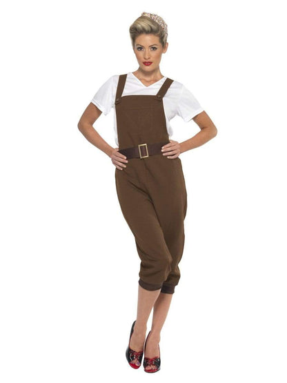 WW2 Land Girl Costume, Brown