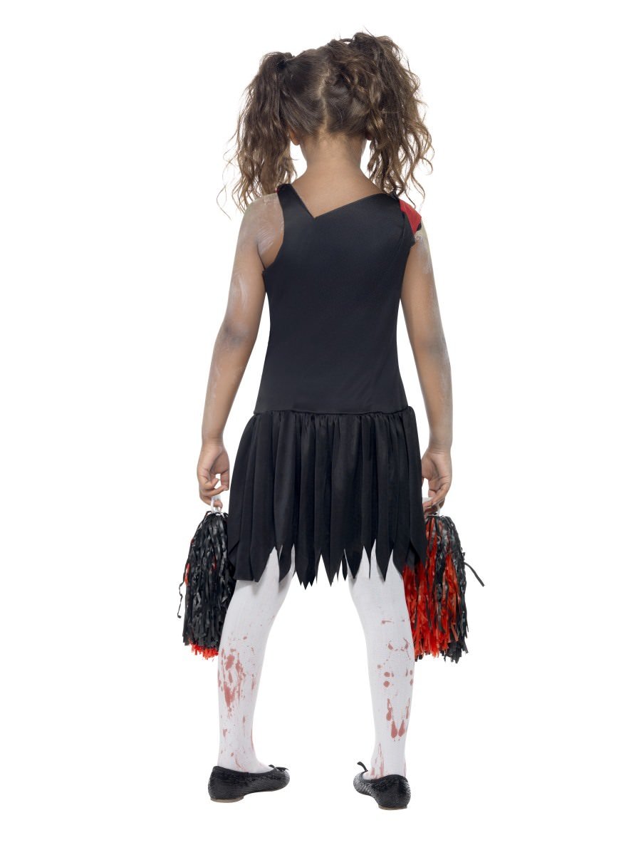 Zombie Cheerleader Costume, Red & Black Alternative View 2.jpg