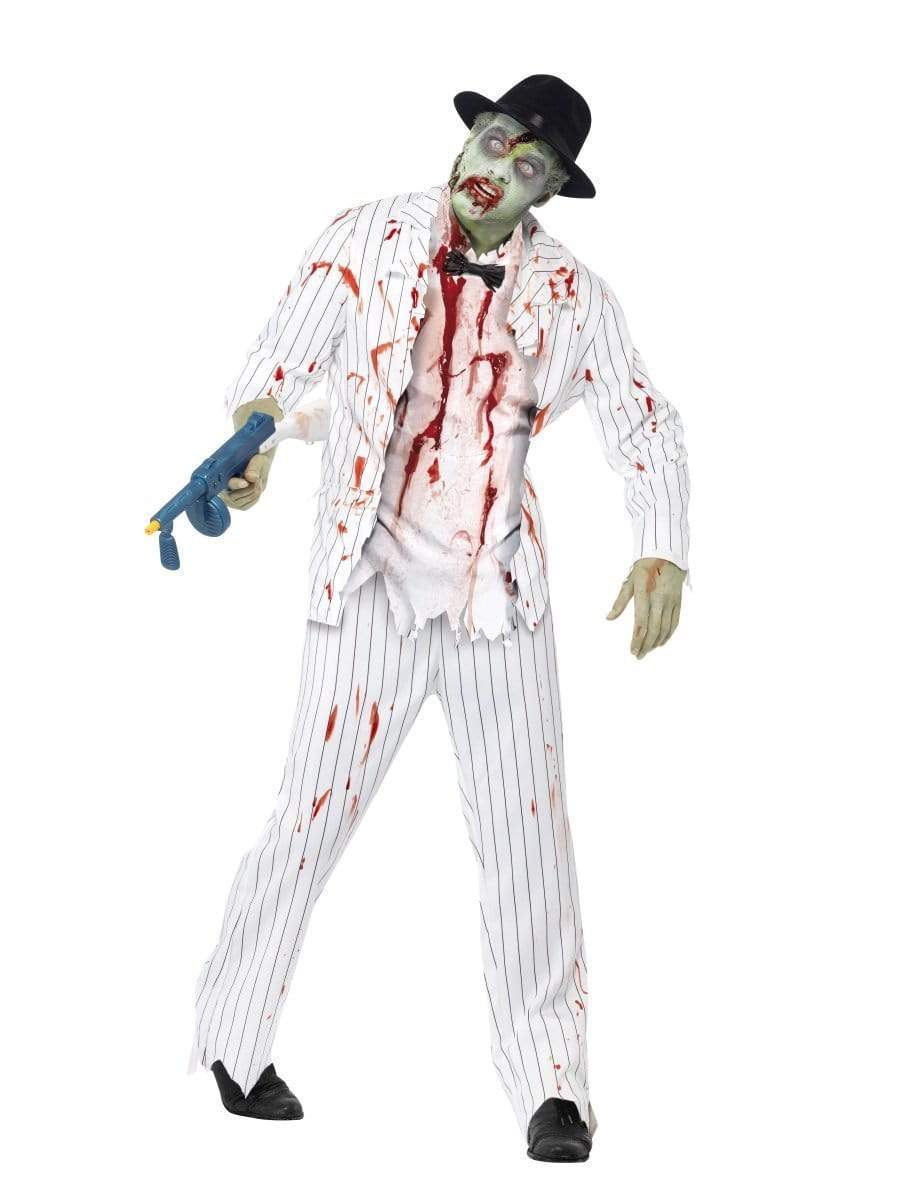 Zombie Gangster Costume, White